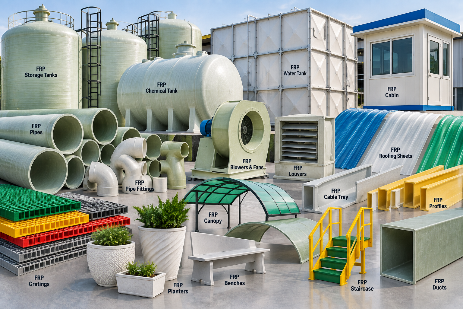 FRP products in Agra